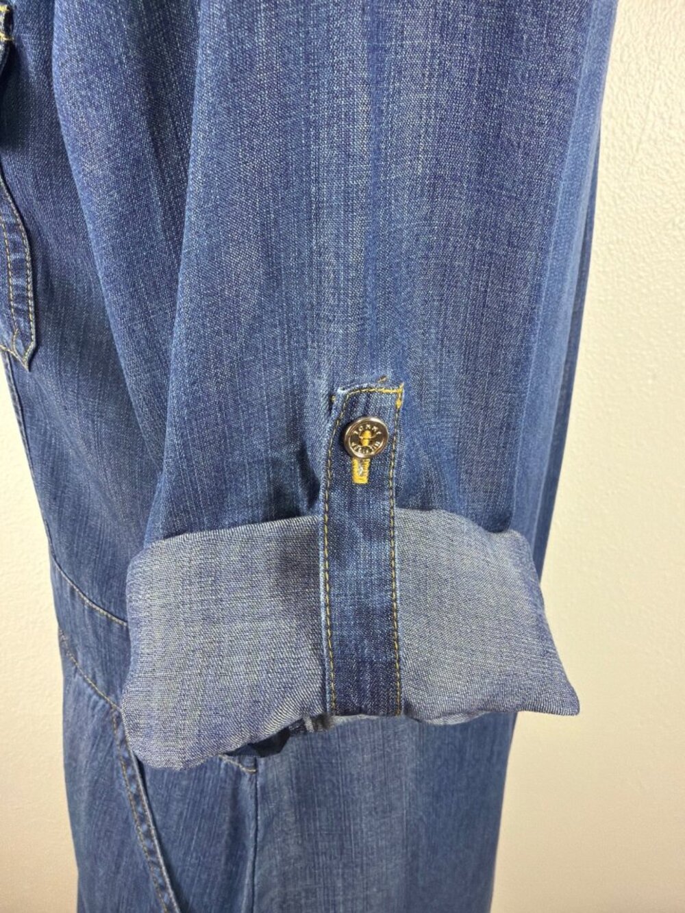 Tommy Hilfiger Denim Shirt Dress Button Front Lyocell Size 8 (NWOT) - Picture 6 of 16